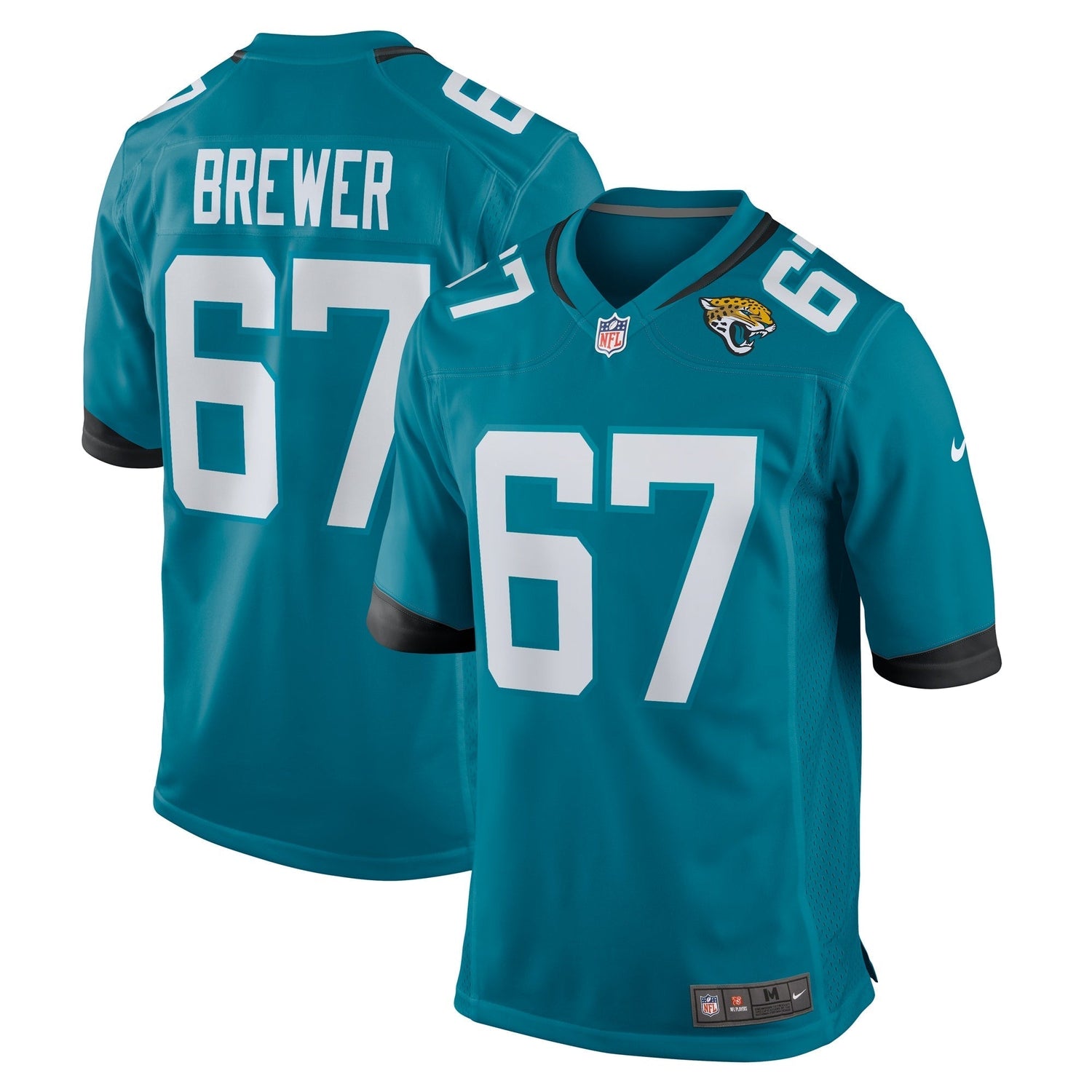 Chandler Brewer Jacksonville Jaguars Nike Game Jersey - Teal