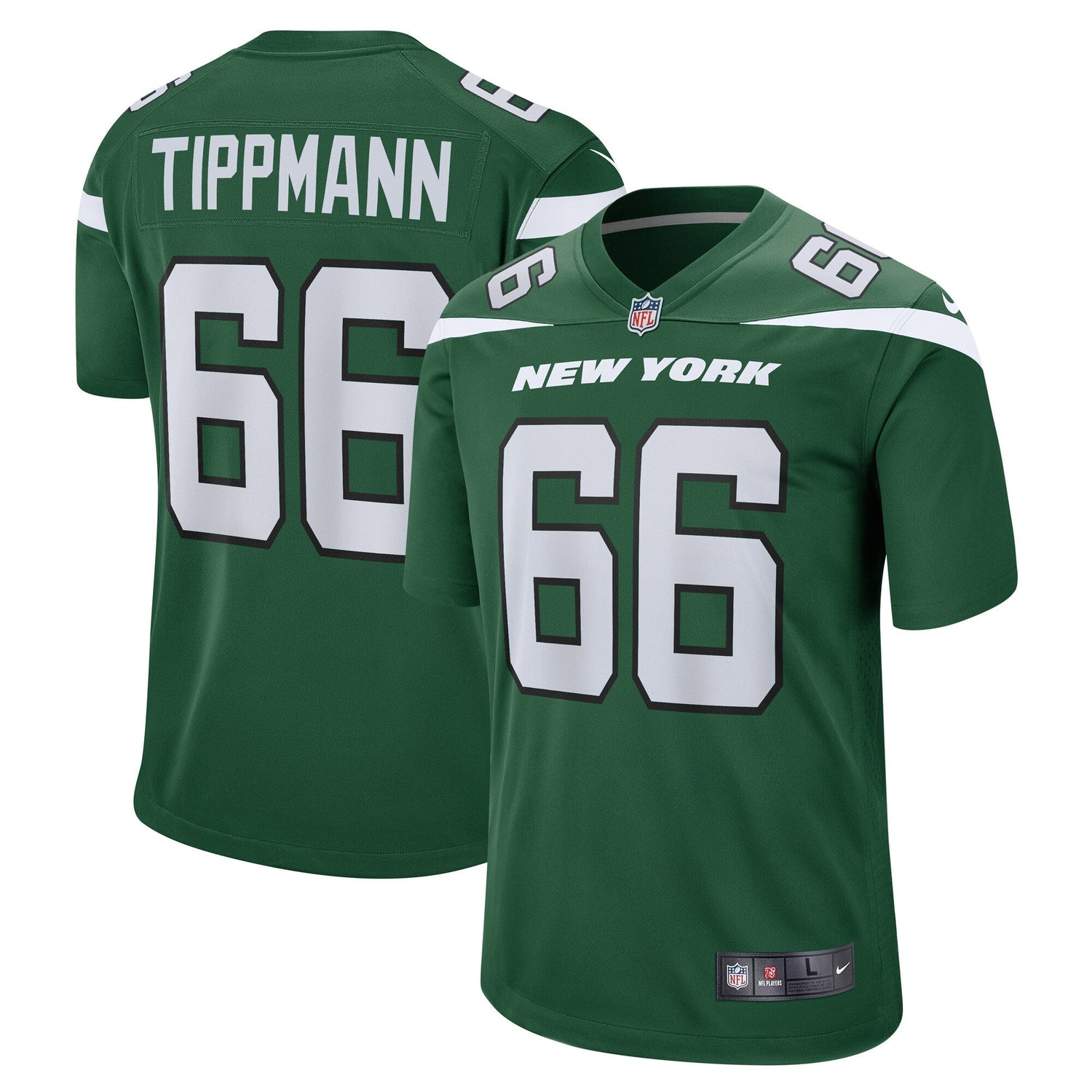 Joe Tippmann New York Jets Nike Game Jersey - Gotham Green