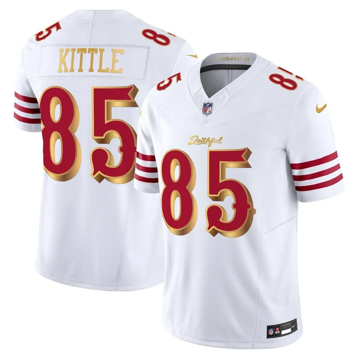 Men's George Kittle San Francisco 49ers 2025 Rivalries Collection F.U.S.E. Limited White Jersey