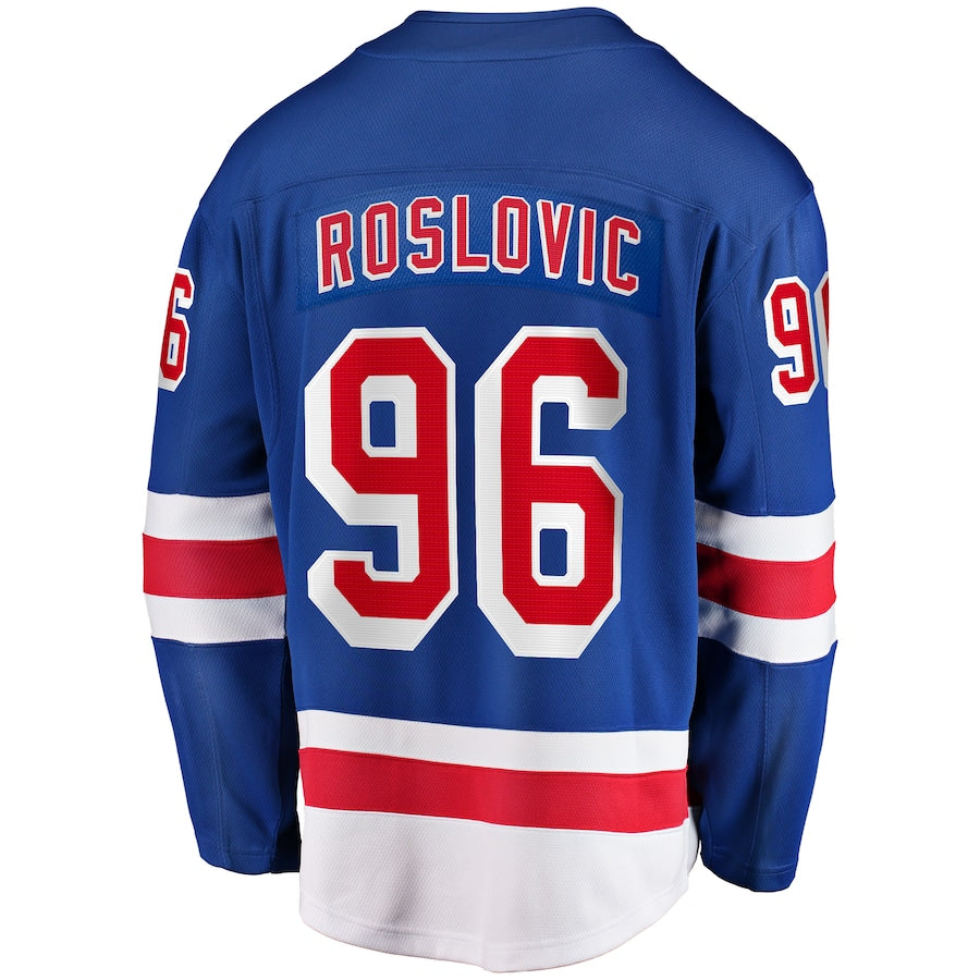 Jack Roslovic New York Rangers Home Premier Breakaway Jersey - Blue