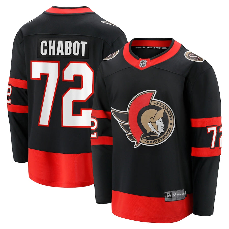Thomas Chabot Ottawa Senators Home Breakaway Jersey - Black