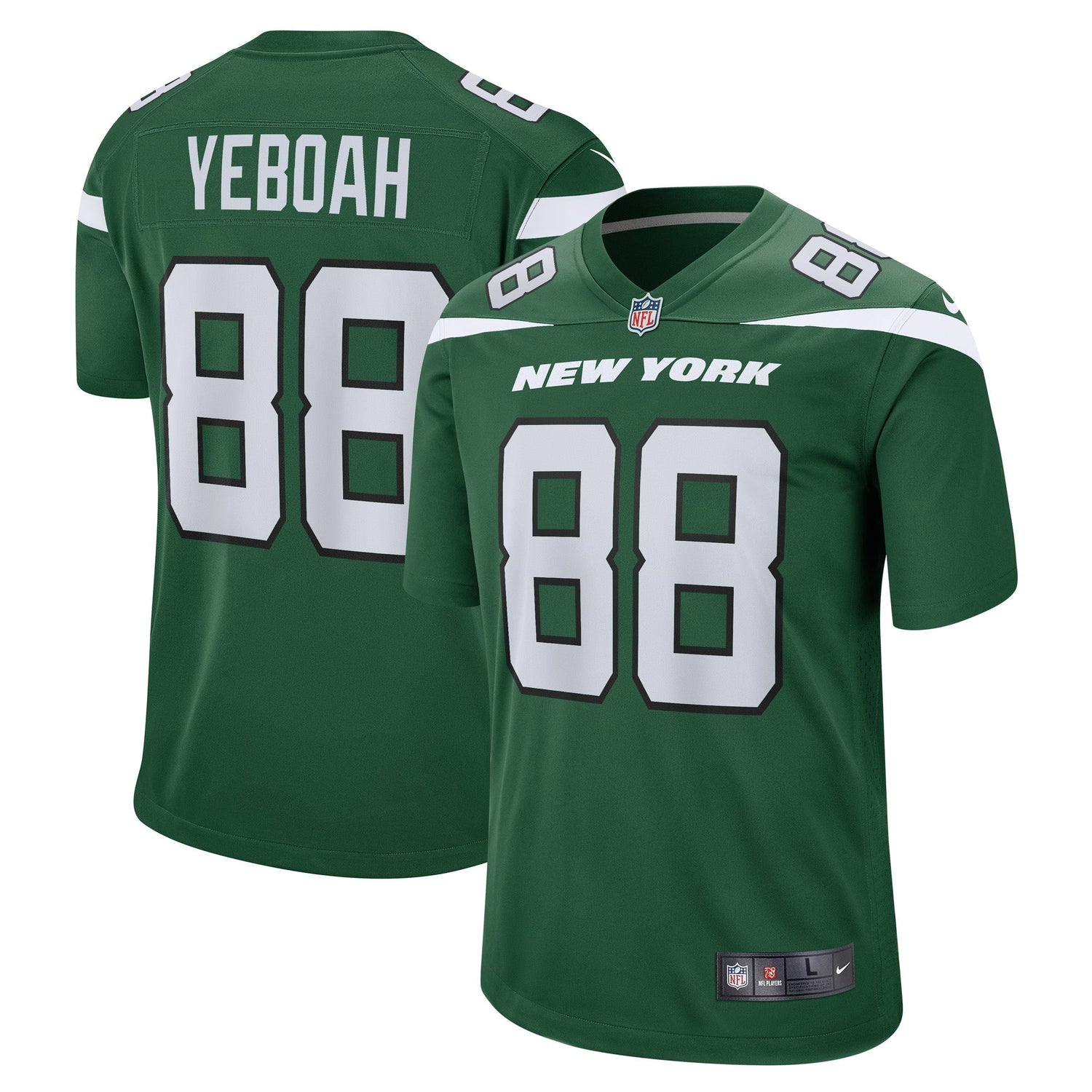 Kenny Yeboah New York Jets Nike Game Jersey - Gotham Green