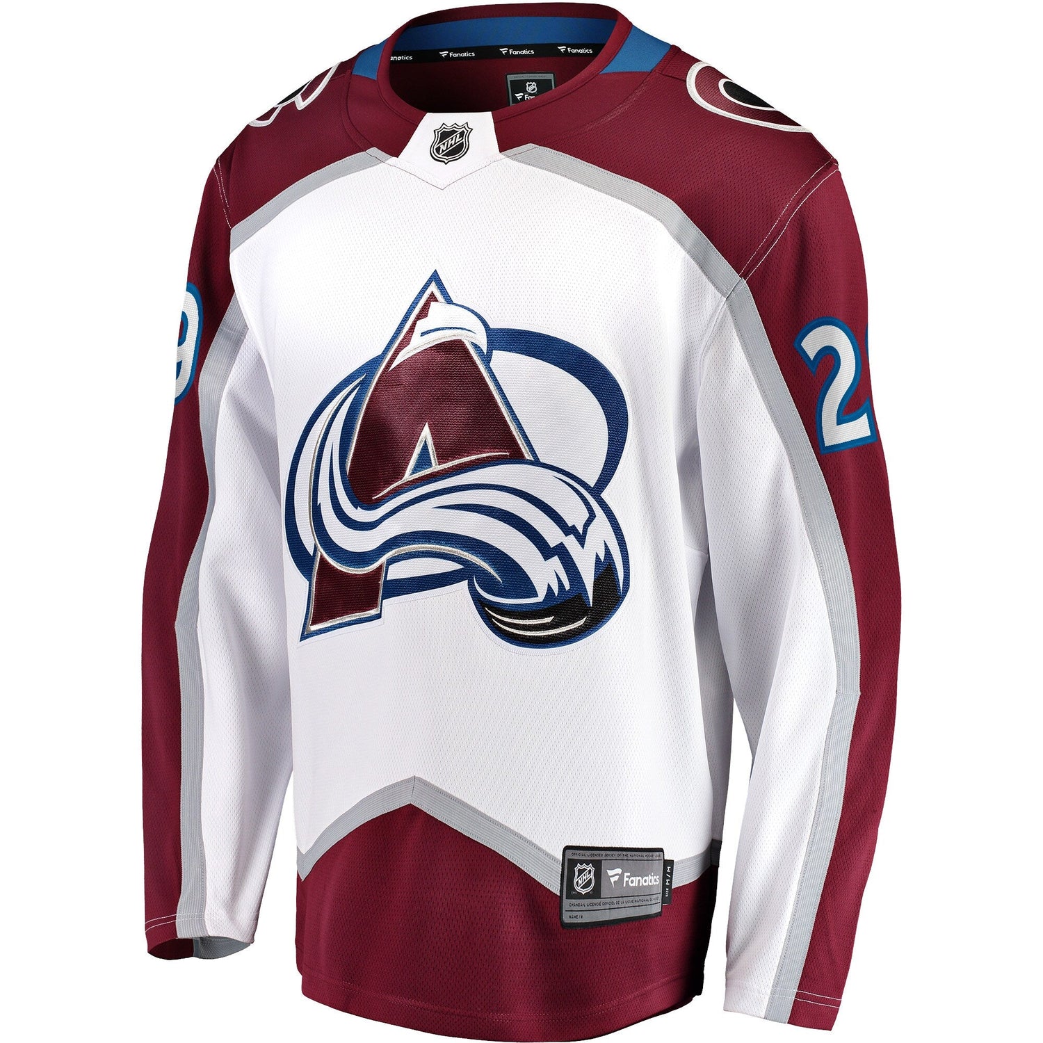 Nathan MacKinnon Colorado Avalanche Away Premier Breakaway Jersey - White