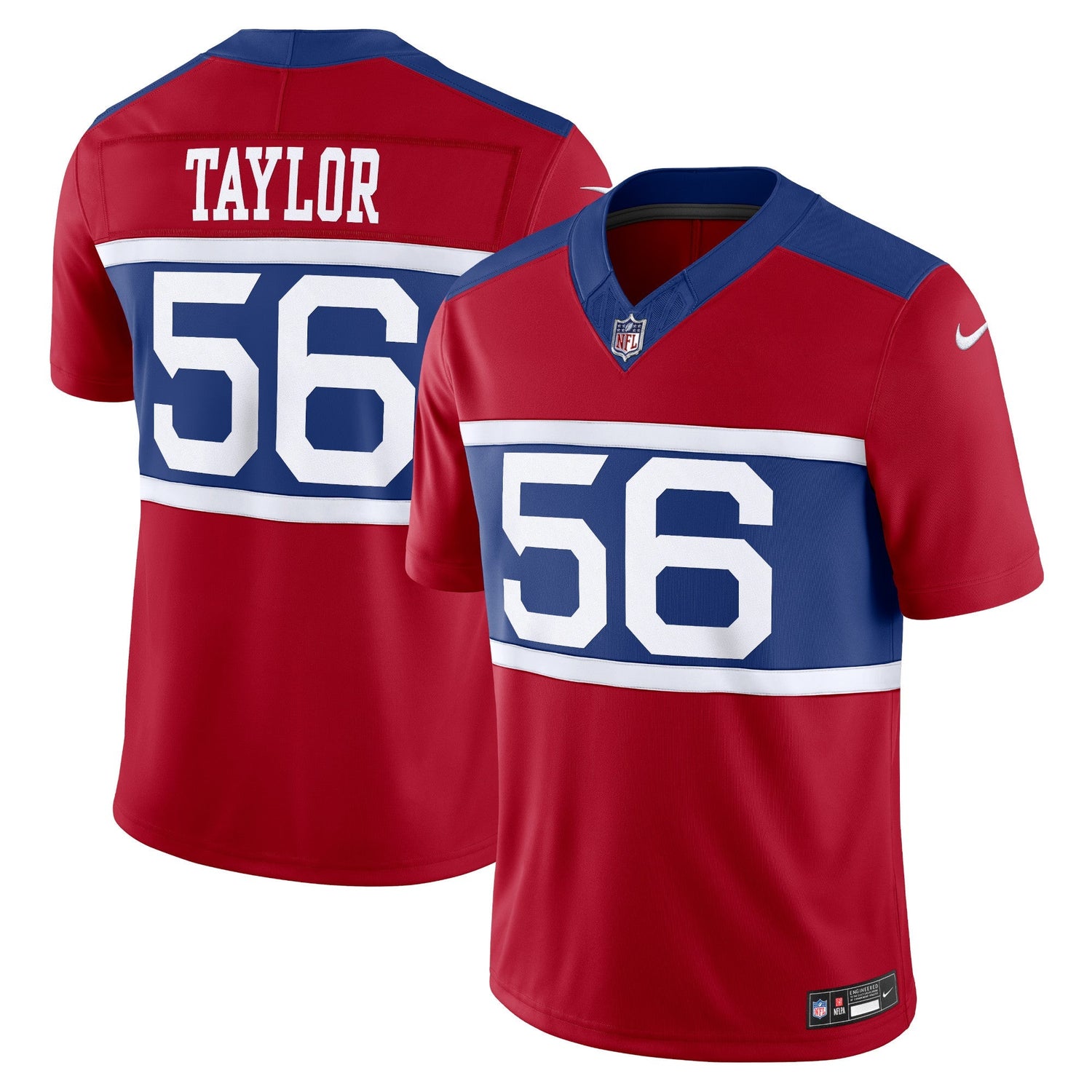Lawrence Taylor New York Giants Nike Alternate Vapor F.U.S.E. Retired Limited Jersey - Century Red