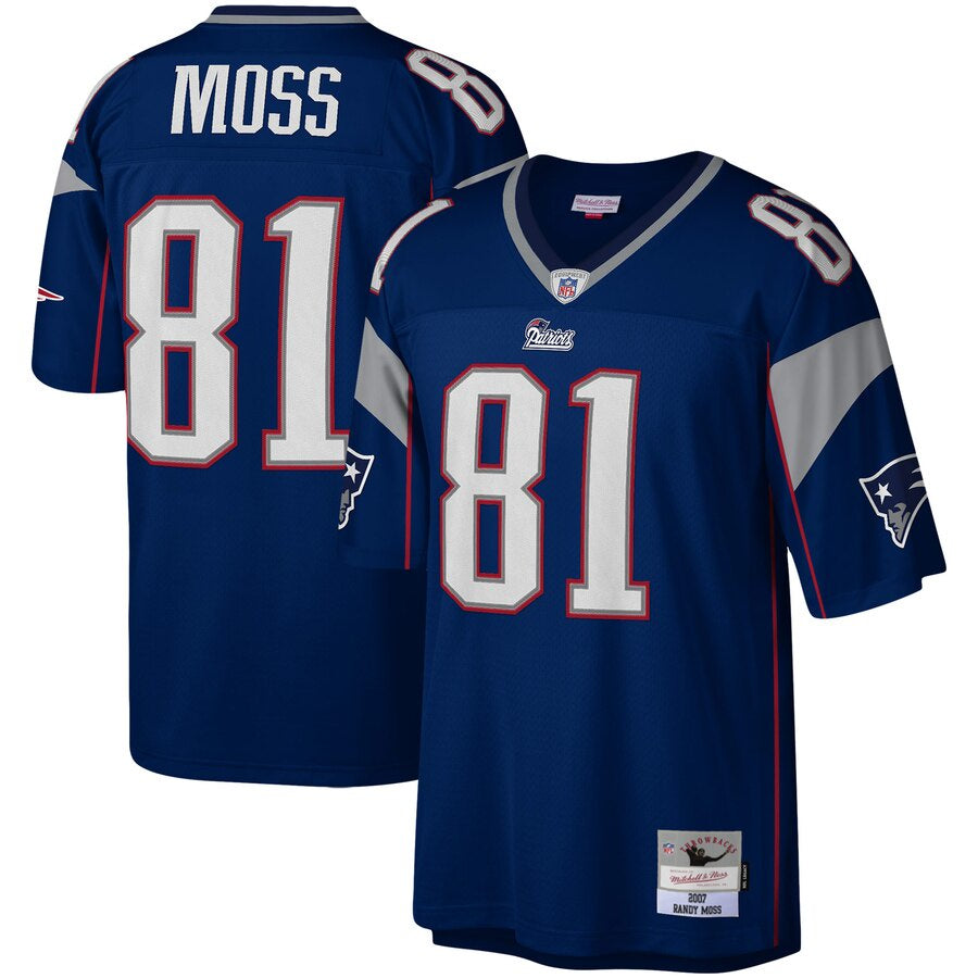 Men's Randy Moss New England Patriots Mitchell & Ness Navy Legacy Jersey