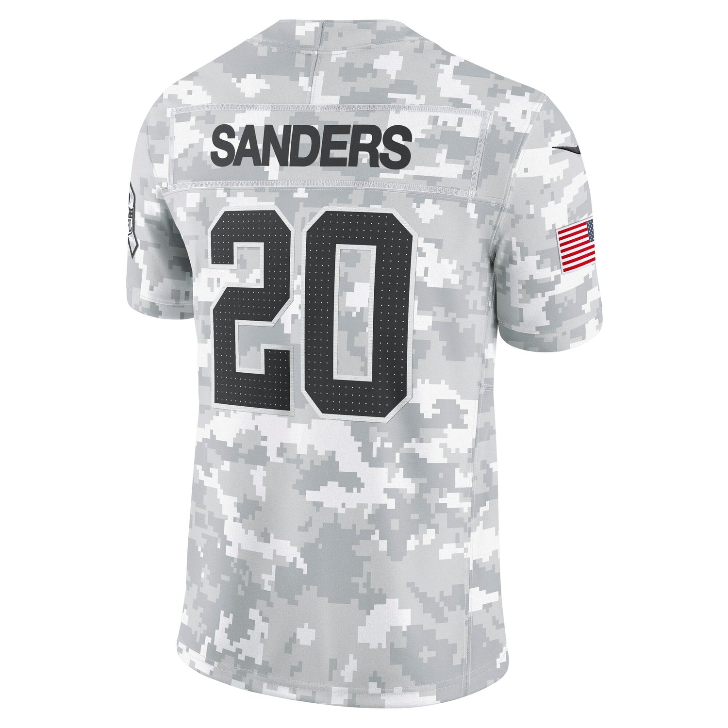 Barry Sanders Detroit Lions Nike 2024 Salute to Service Retired Limited Jersey - Arctic Camo