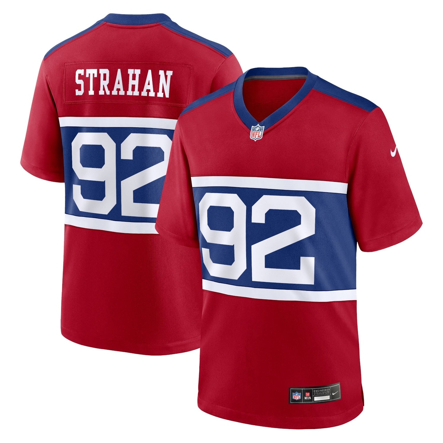 Michael Strahan New York Giants Nike Alternate Retired Game Jersey - Century Red