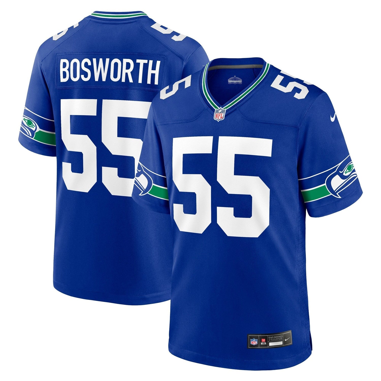 Brian Bosworth Seattle Seahawks Nike Throwback Retired Game Jersey - Royal