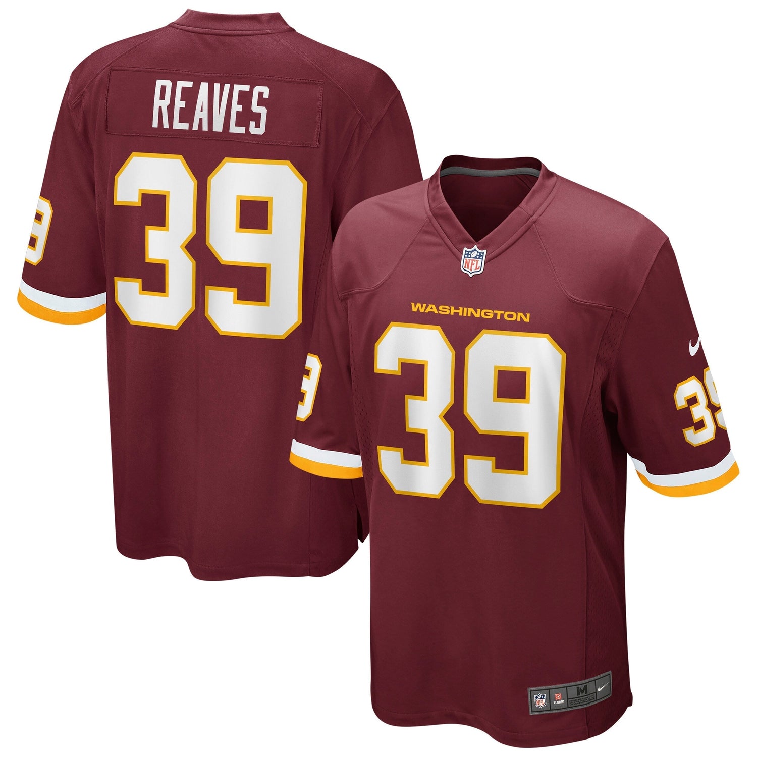 Jeremy Reaves Washington Football Team Nike Game Jersey - Burgundy