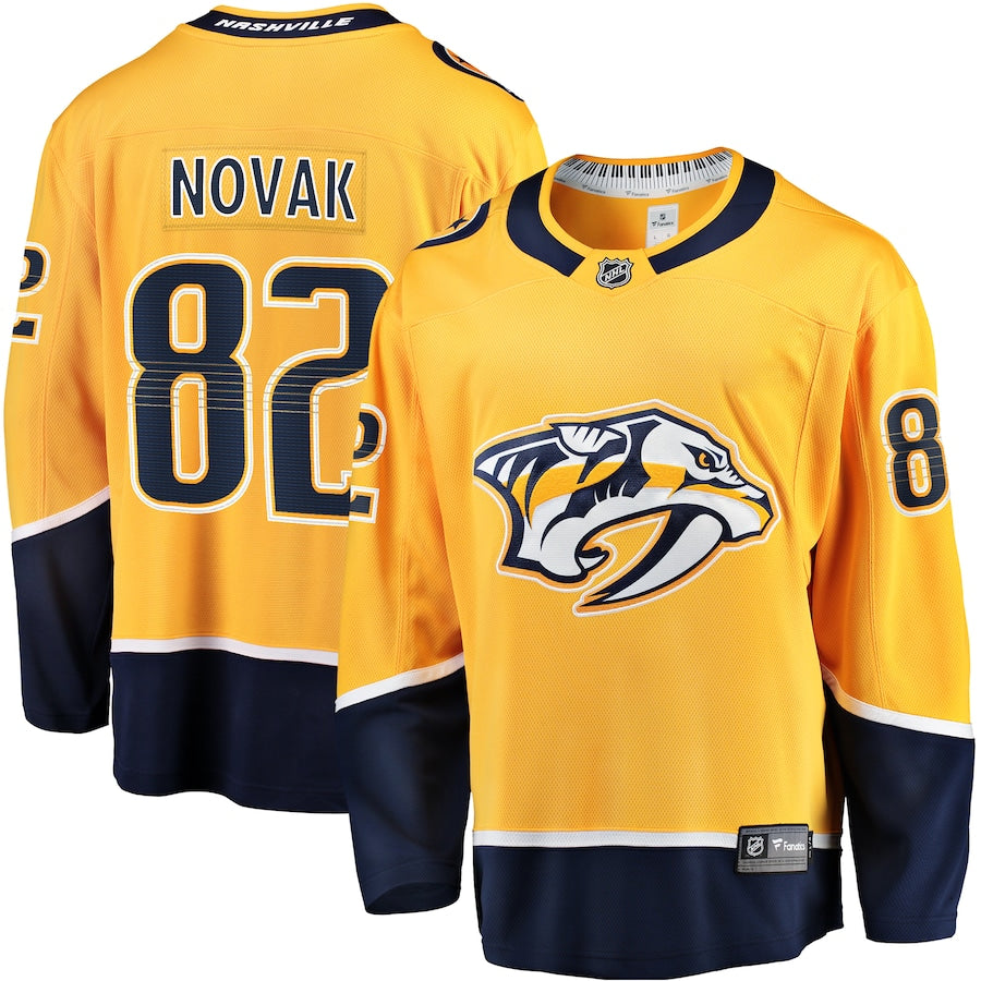 Tommy Novak Nashville Predators Home Breakaway Jersey - Gold