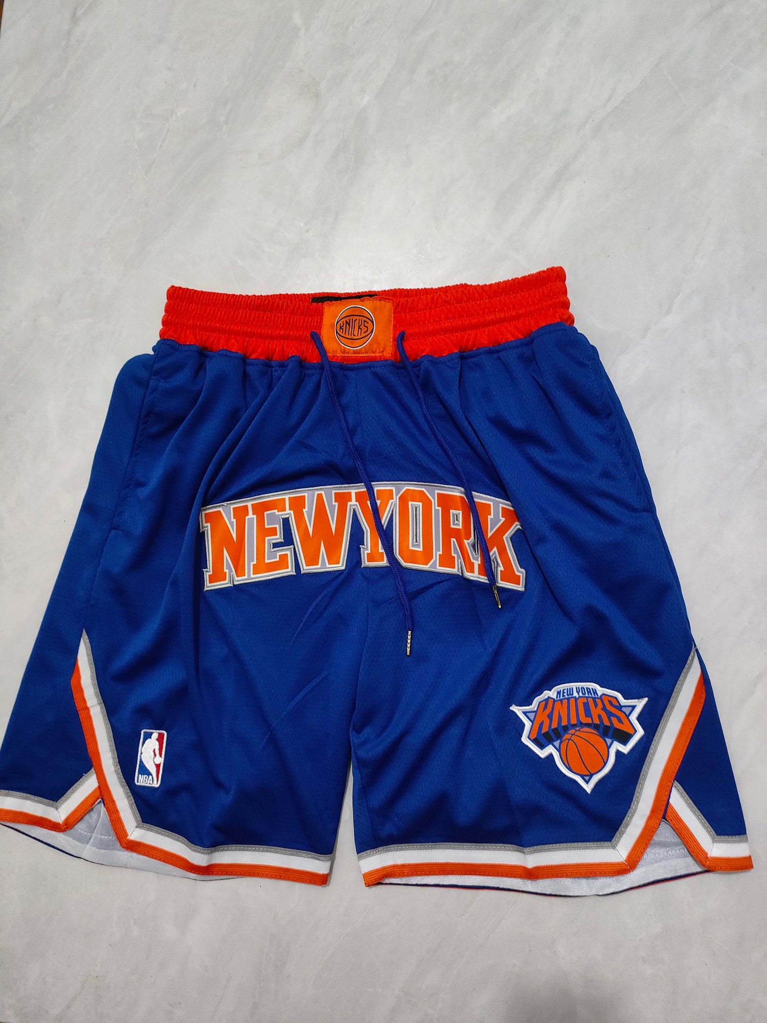 JUST DON New York Knicks Blue Pocket Shorts