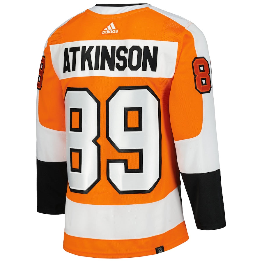 Men's Philadelphia Flyers Cam Atkinson adidas Orange Home Primegreen Authentic Pro Player - Jersey