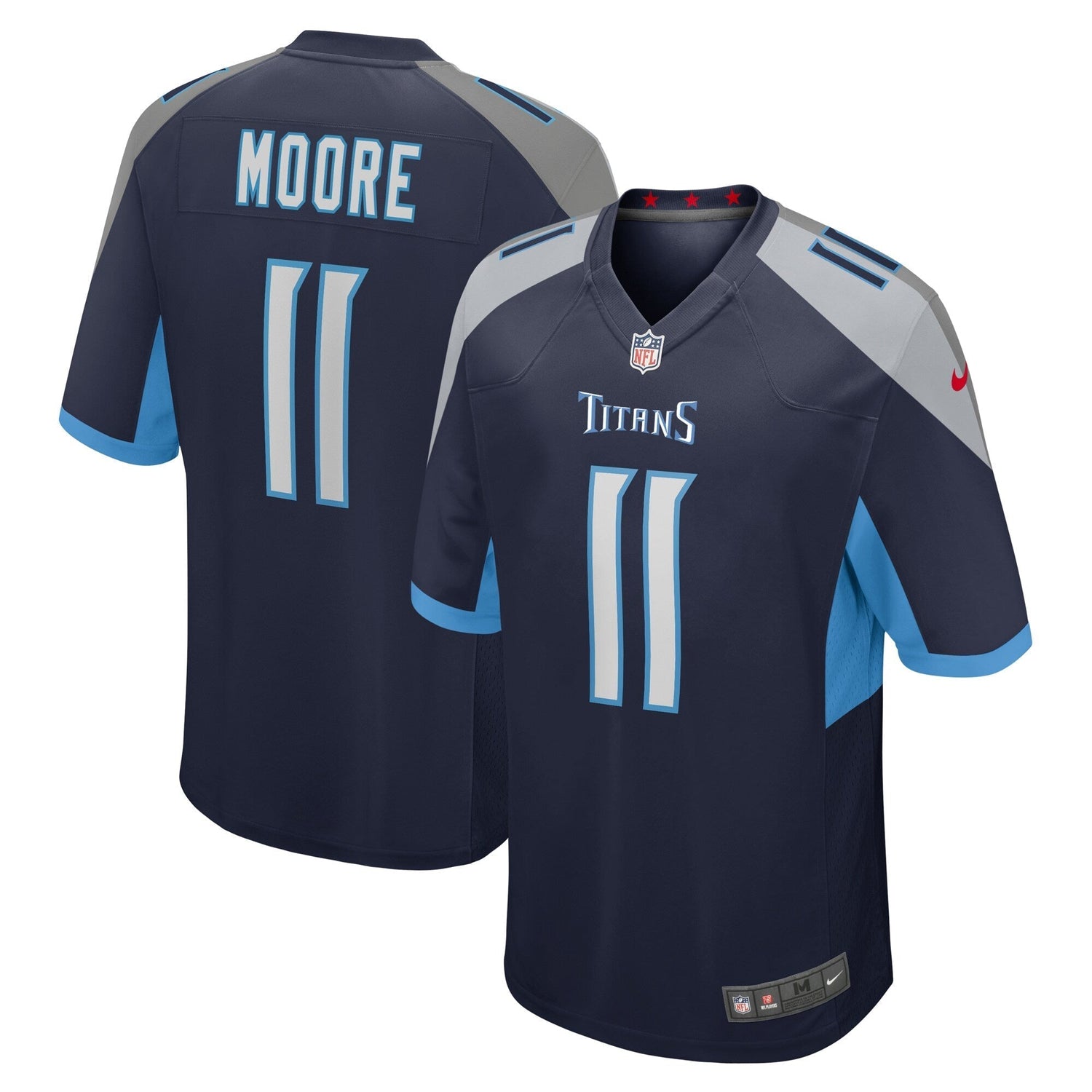 Chris Moore Tennessee Titans Nike Game Jersey - Navy