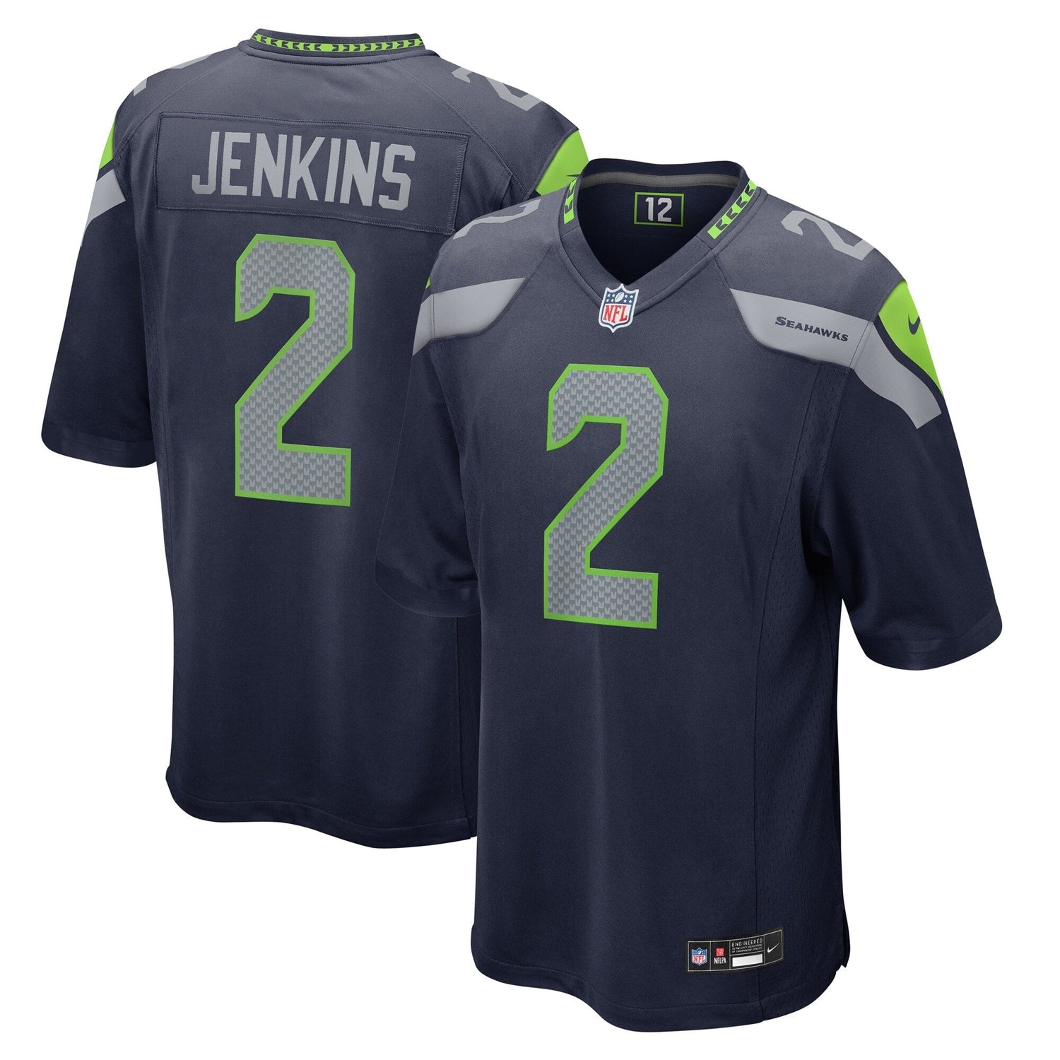 Rayshawn Jenkins Seattle Seahawks Nike Game Jersey - College Navy