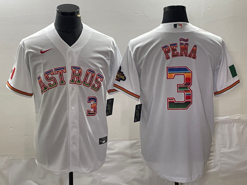 Men's Houston Astros Jeremy Pena #3 White Player Jersey