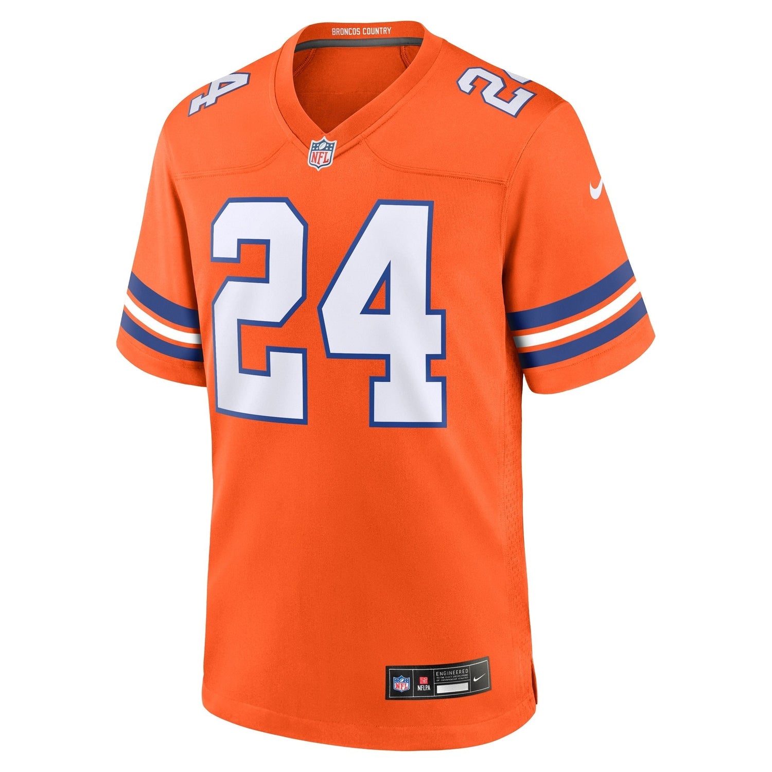 Champ Bailey Denver Broncos Nike Mile High Collection 1977 Throwback Retired Game Jersey - Orange