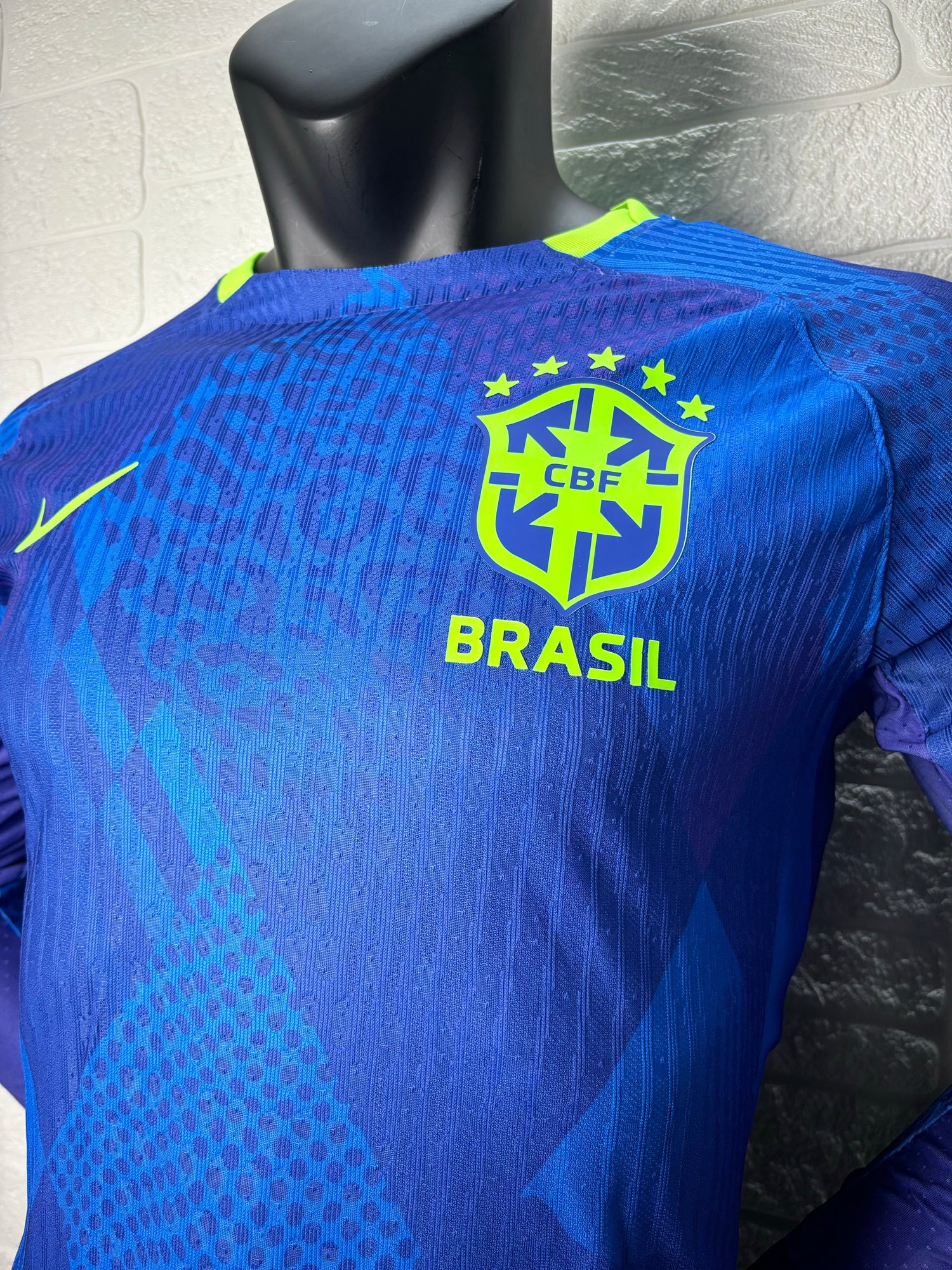 2025-26 Brazil Away Long Sleeve Player Version Jersey