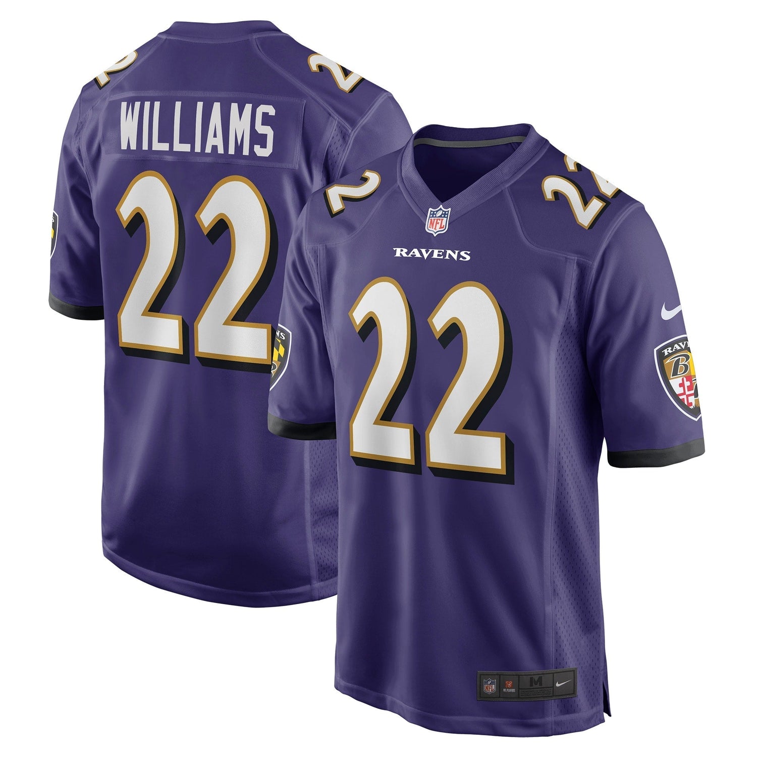 Damarion Williams Baltimore Ravens Nike Game Jersey - Purple