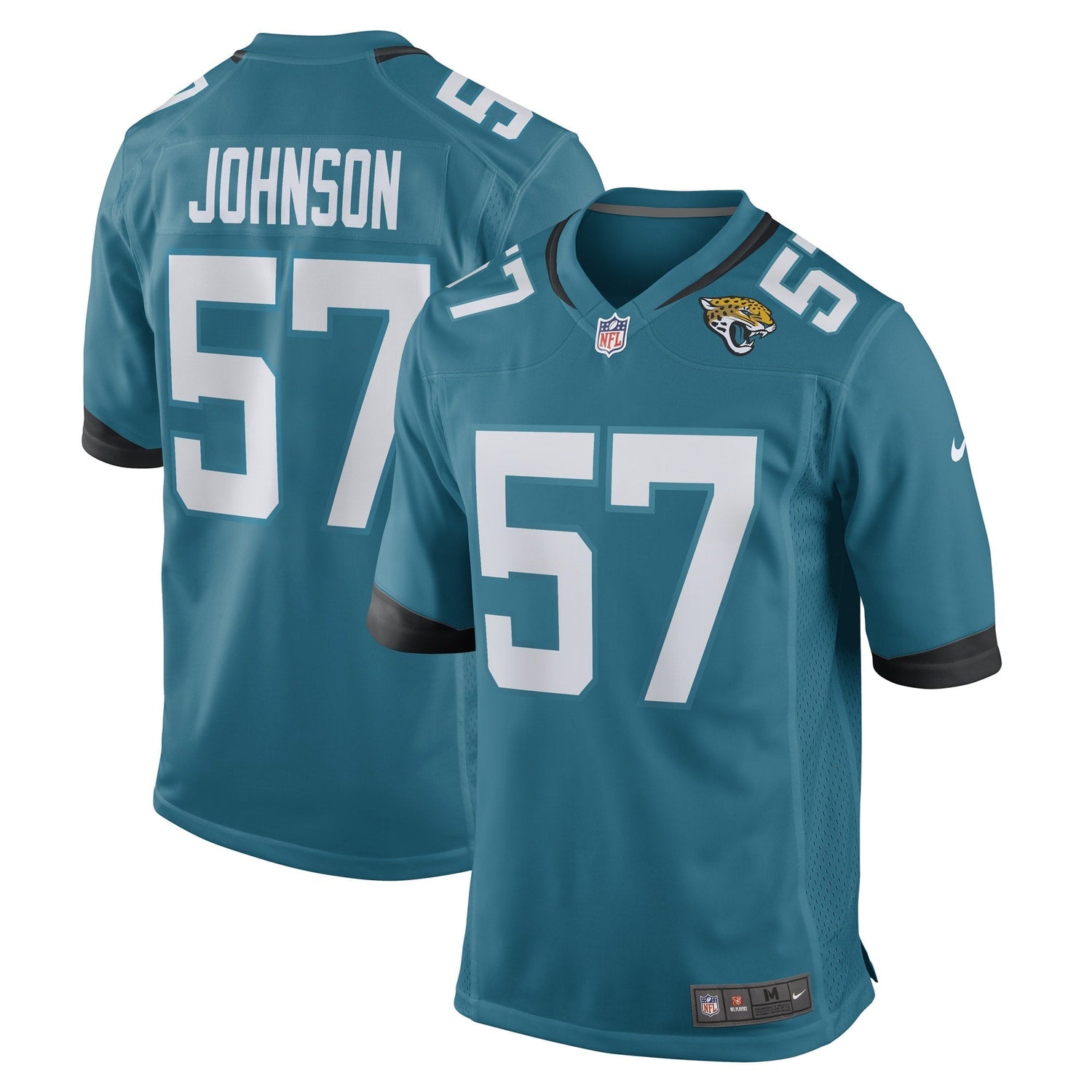Caleb Johnson Jacksonville Jaguars Nike Game Jersey - Teal