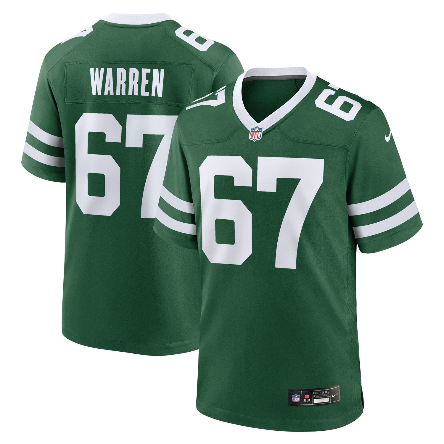 Carter Warren New York Jets Nike Team Game Jersey - Legacy Green