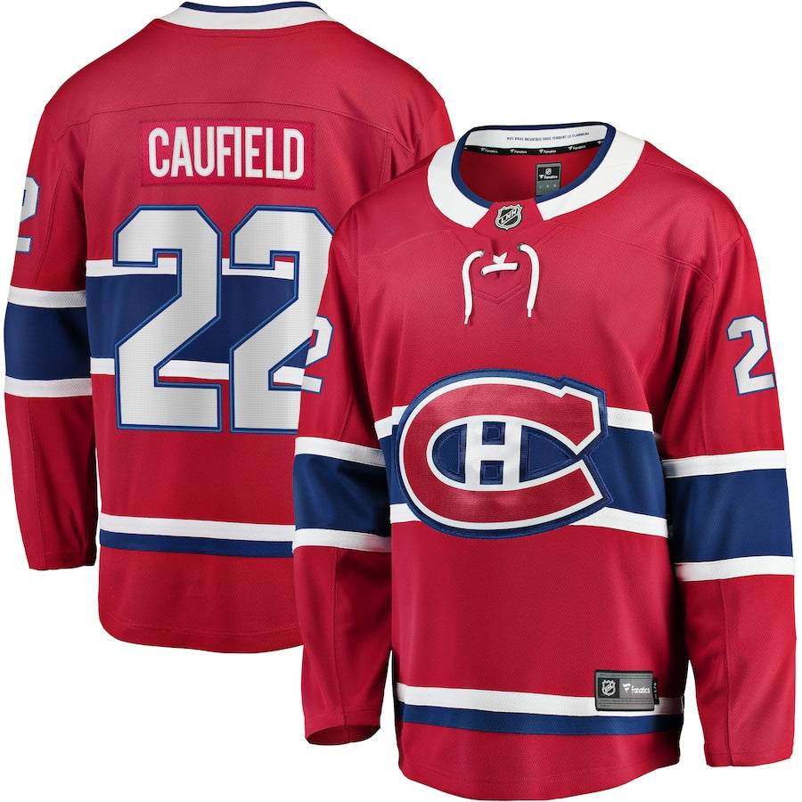 Cole Caufield Montreal Canadiens Home Breakaway Jersey - Red