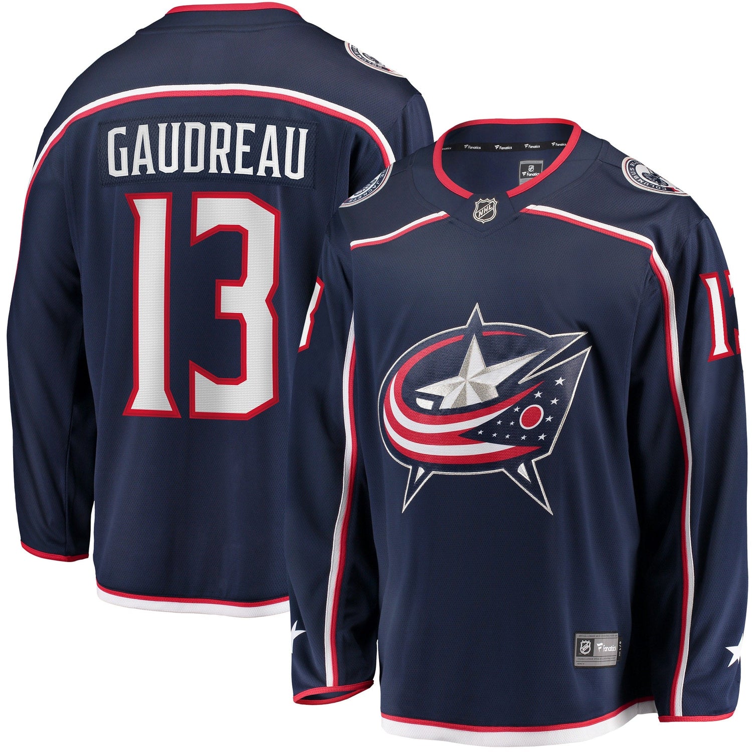 Johnny Gaudreau Columbus Blue Jackets Breakaway Jersey - Navy