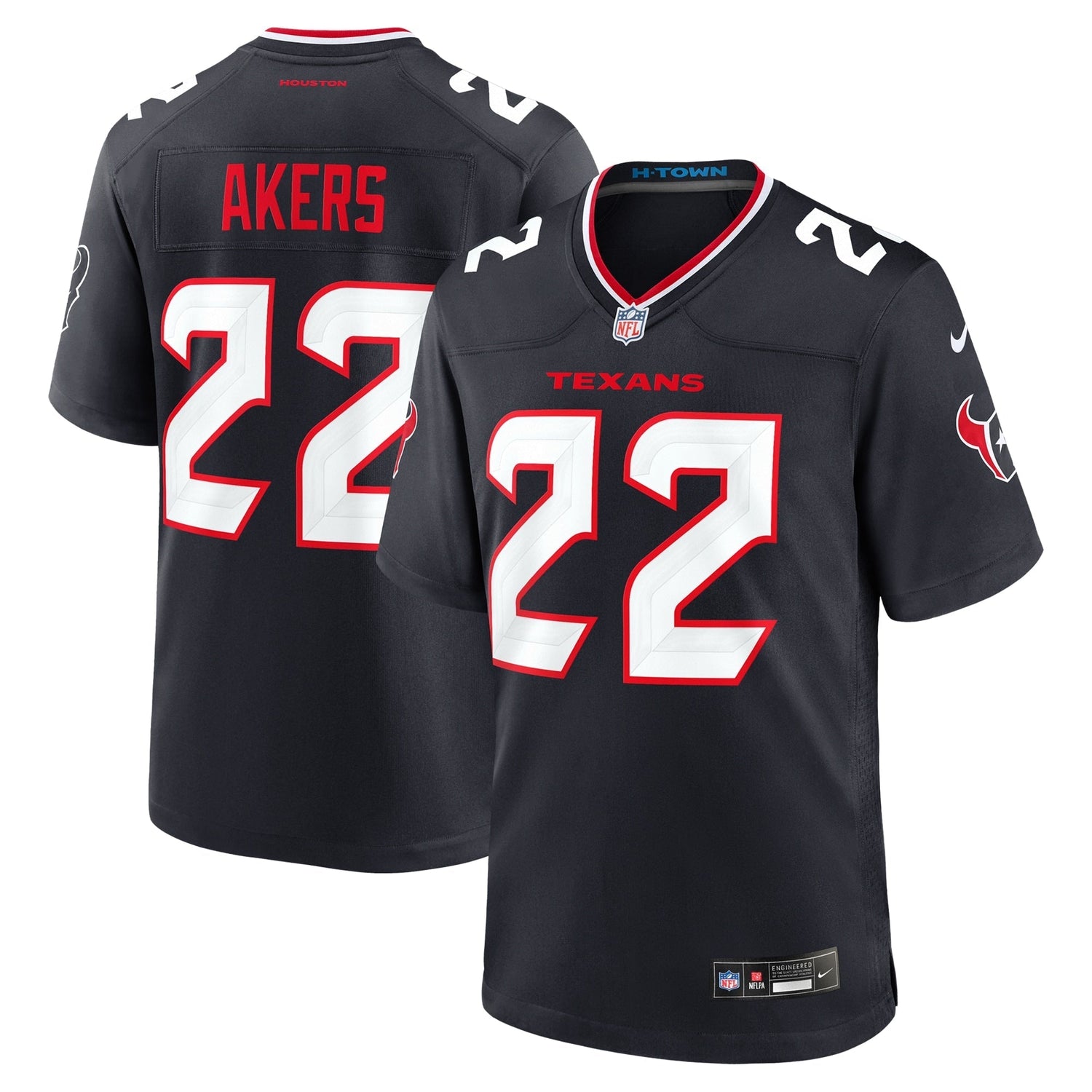 Cam Akers Houston Texans Nike Team Game Jersey - Navy