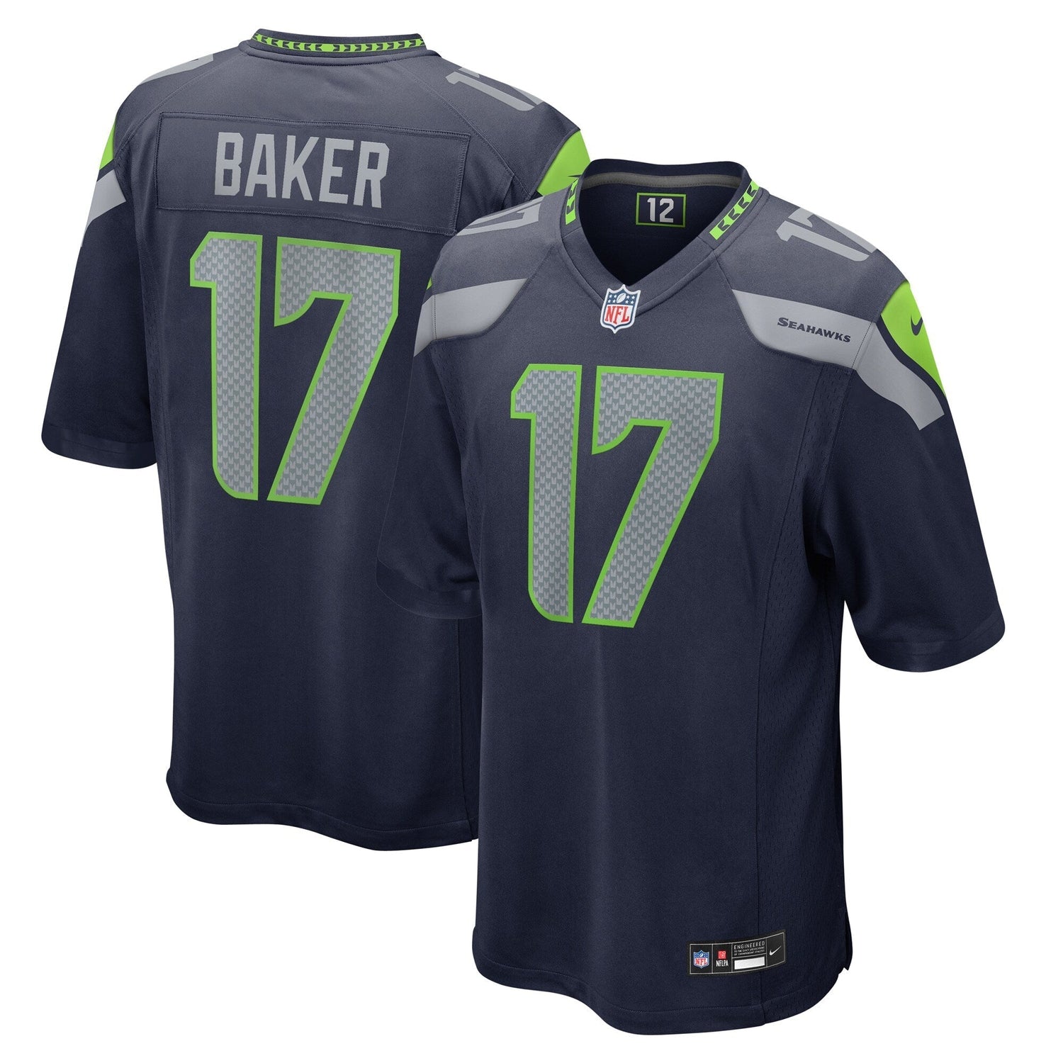 Jerome Baker Seattle Seahawks Nike Game Jersey - College Navy