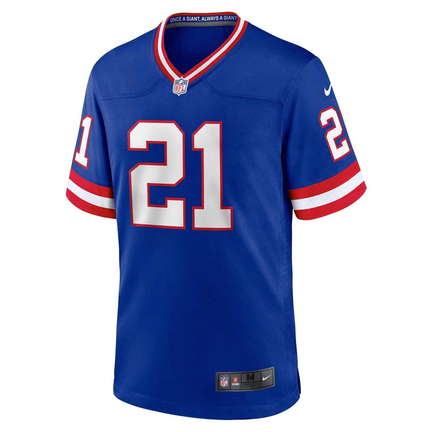 Tiki Barber New York Giants Nike Classic Retired Game Jersey - Royal