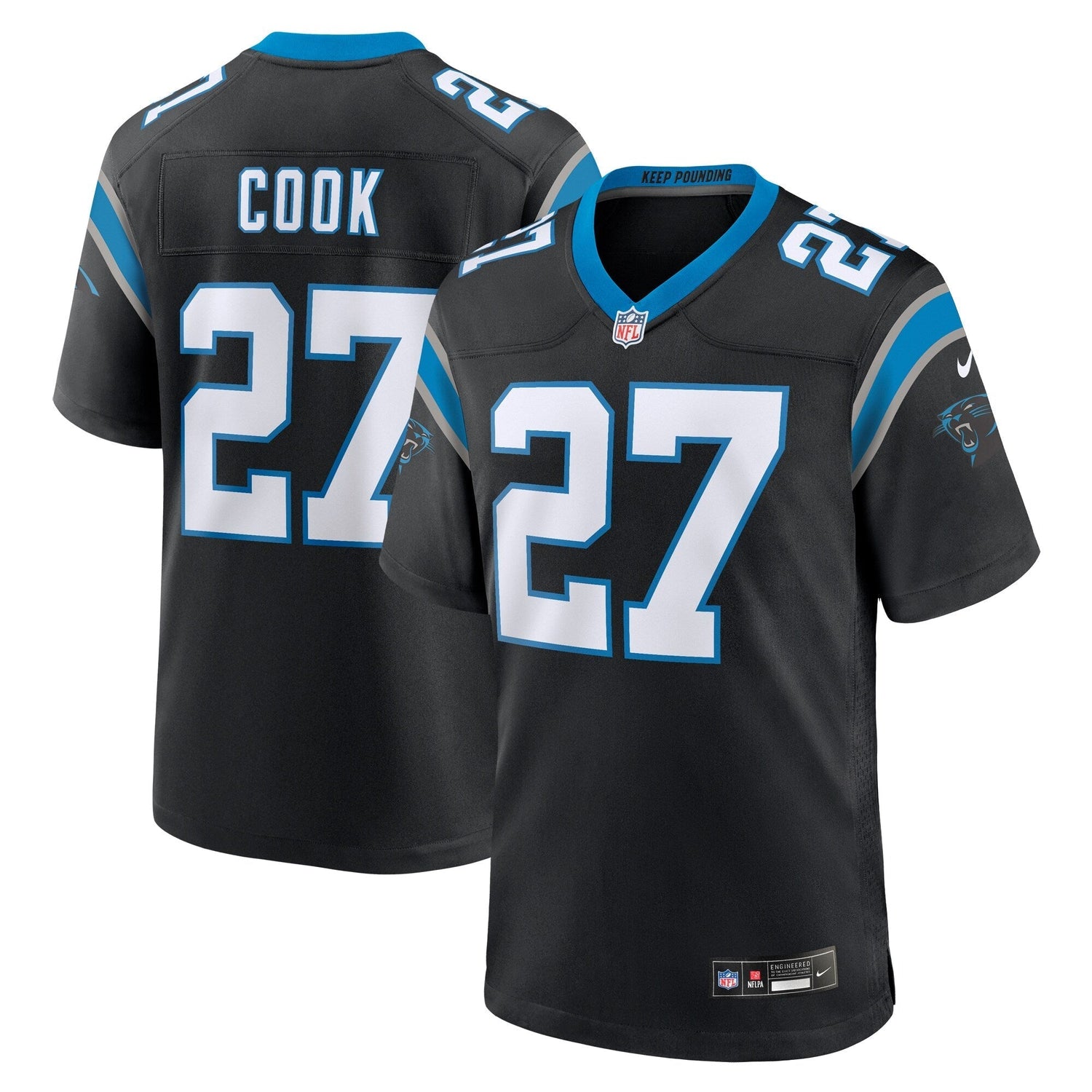 Alex Cook Carolina Panthers Nike Game Jersey - Black