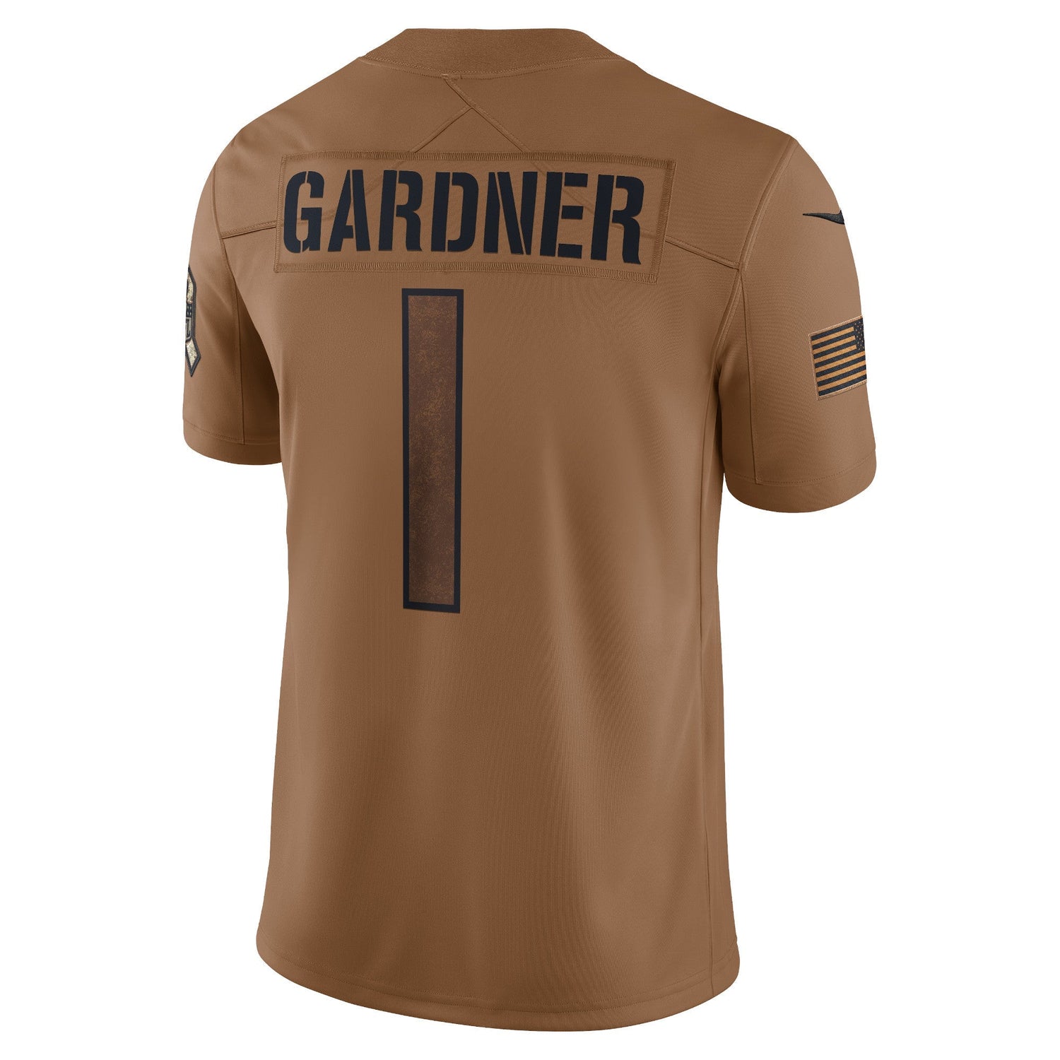 Ahmad Sauce Gardner New York Jets Nike Salute To Service Limited Jersey - Brown