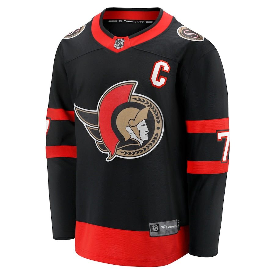 Brady Tkachuk Ottawa Senators Home Breakaway Jersey - Black