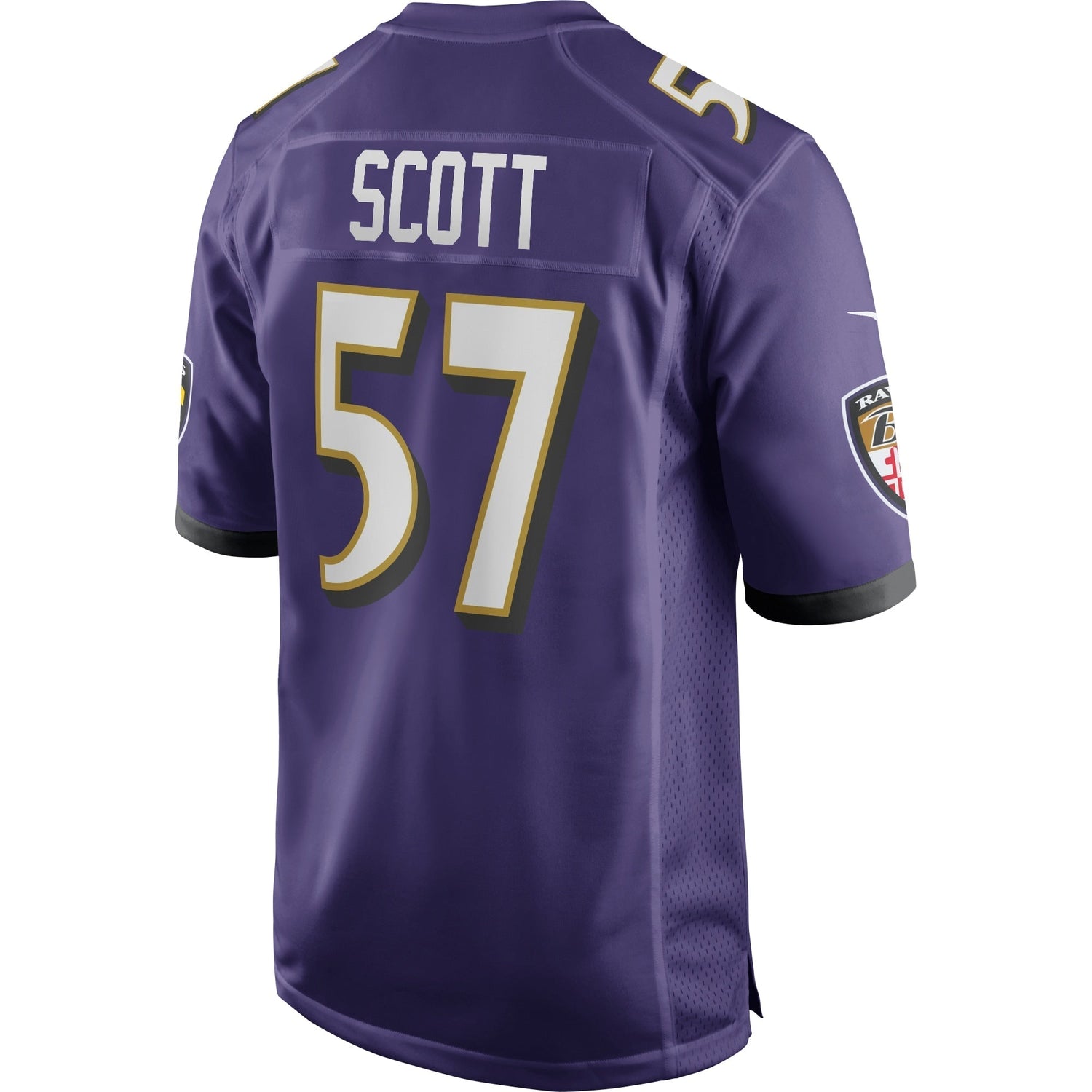 Bart Scott Baltimore Ravens Nike Game Retired Jersey - Purple