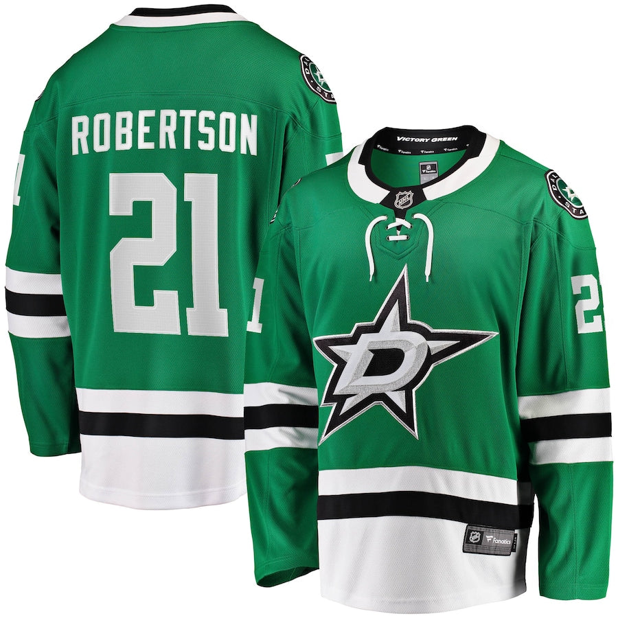Jason Robertson Dallas Stars Home Breakaway Jersey - Kelly Green