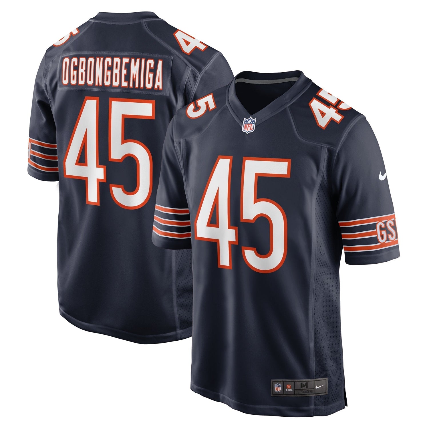 Amen Ogbongbemiga Chicago Bears Nike Game Jersey - Navy