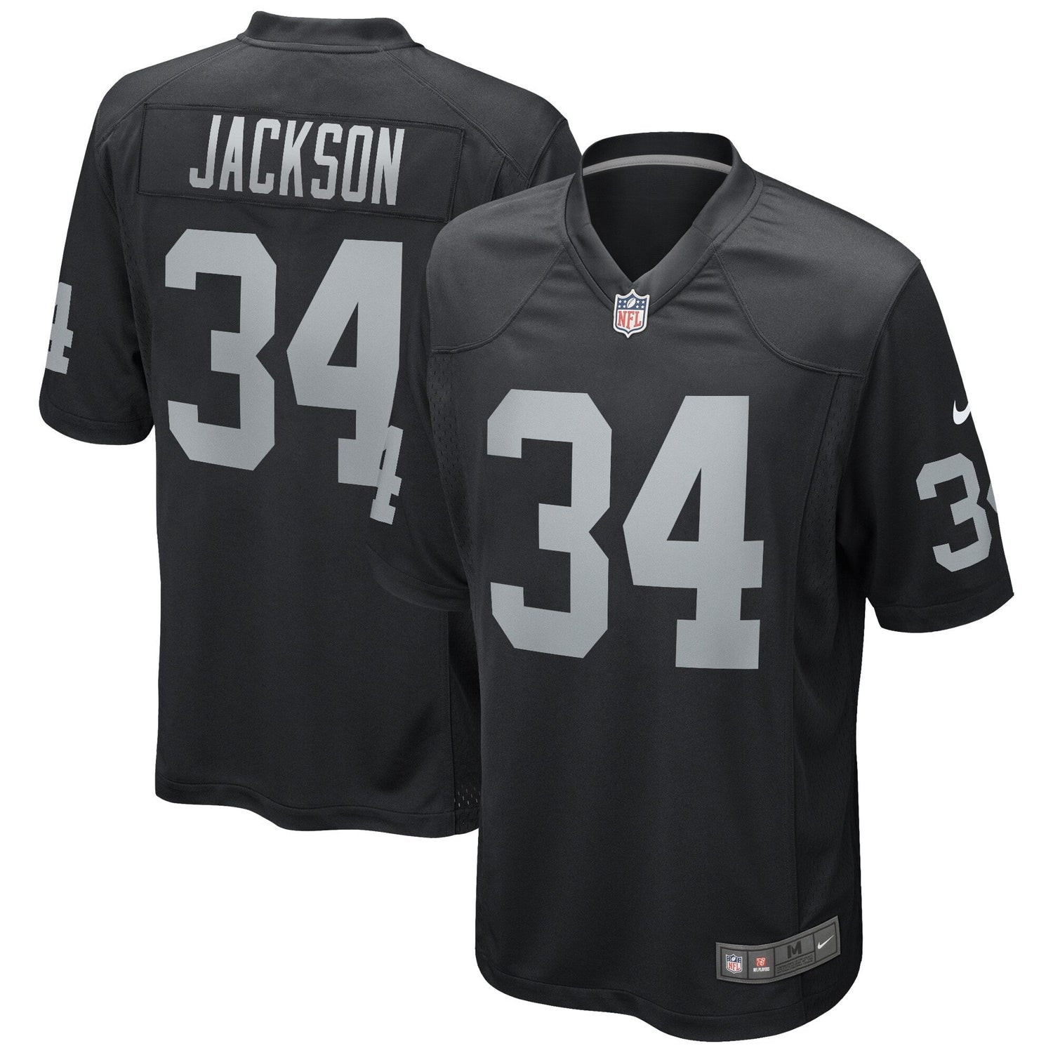 Bo Jackson Las Vegas Raiders Nike Game Retired Jersey - Black