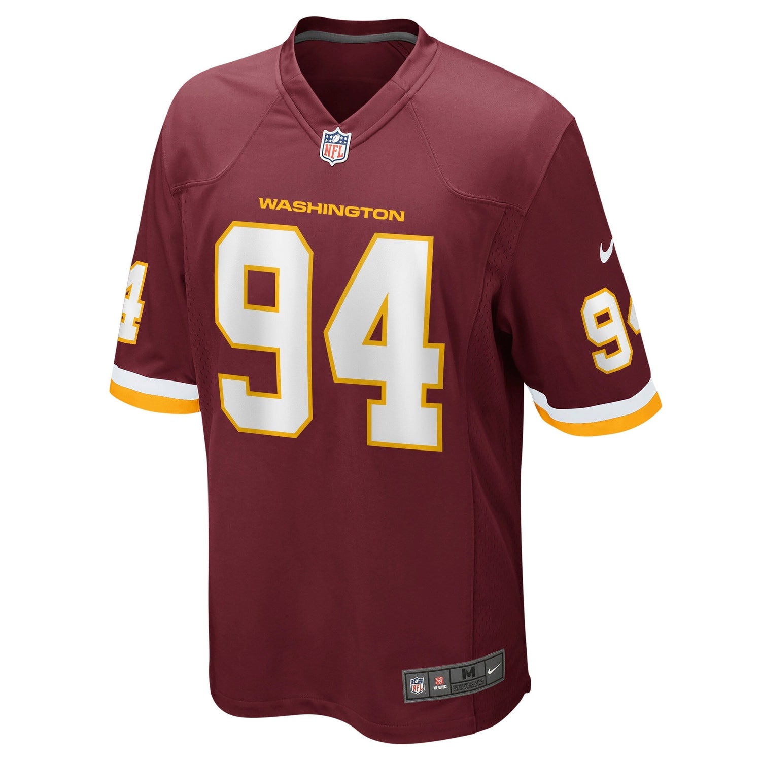 Daron Payne Washington Football Team Nike Game Jersey - Burgundy