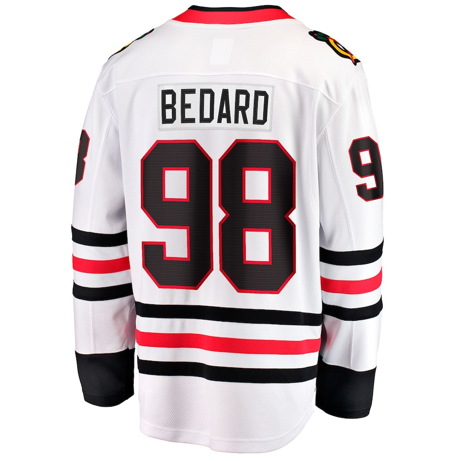 Connor Bedard Chicago Blackhawks Away Breakaway Jersey - White