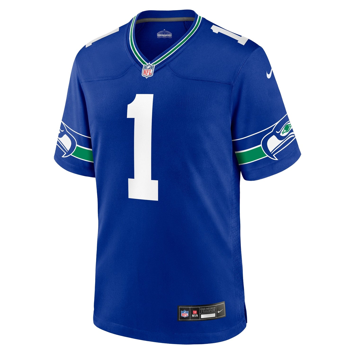 Warren Moon Seattle Seahawks Nike Throwback Retired Game Jersey - Royal