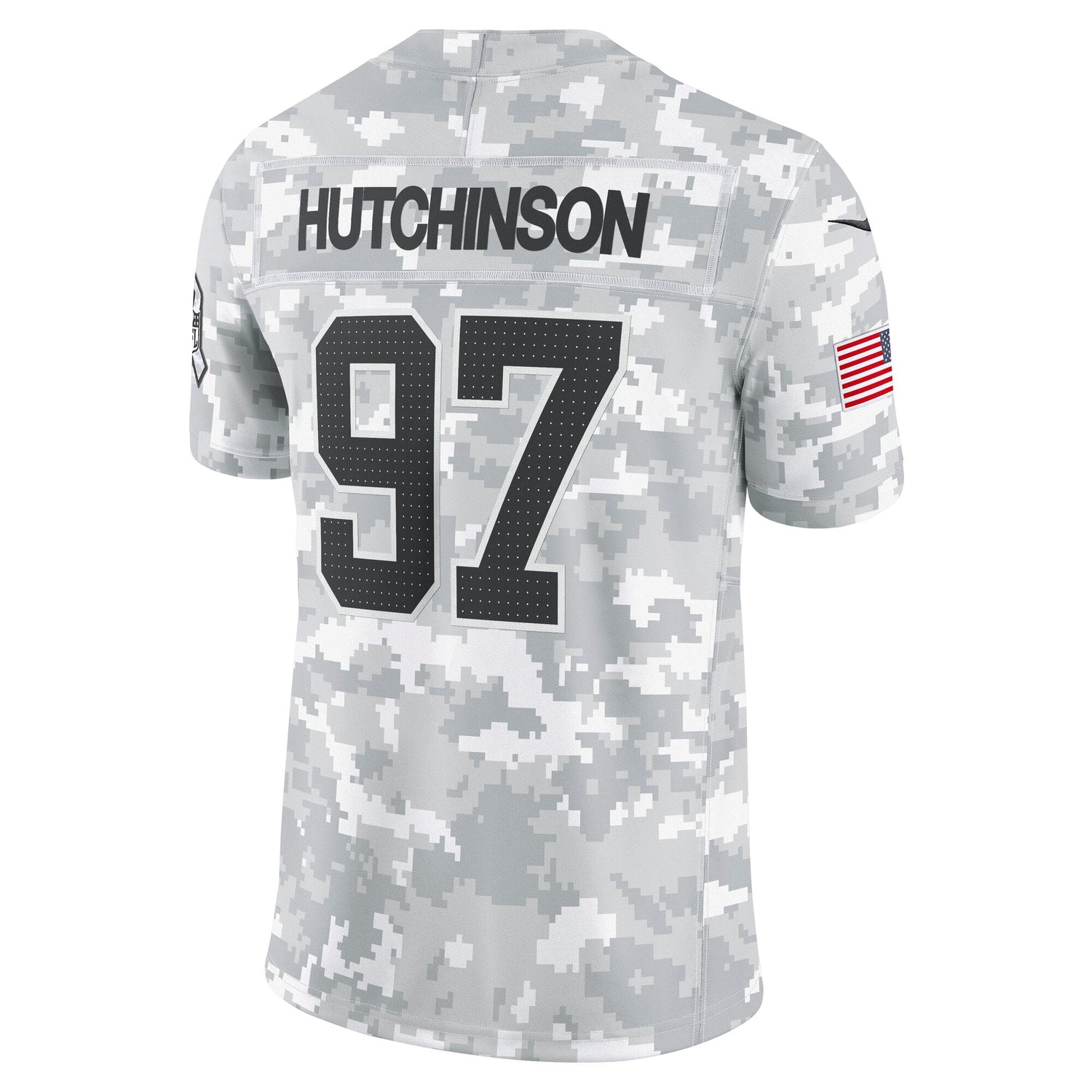 Aidan Hutchinson Detroit Lions Nike 2024 Salute to Service Limited Jersey - Arctic Camo