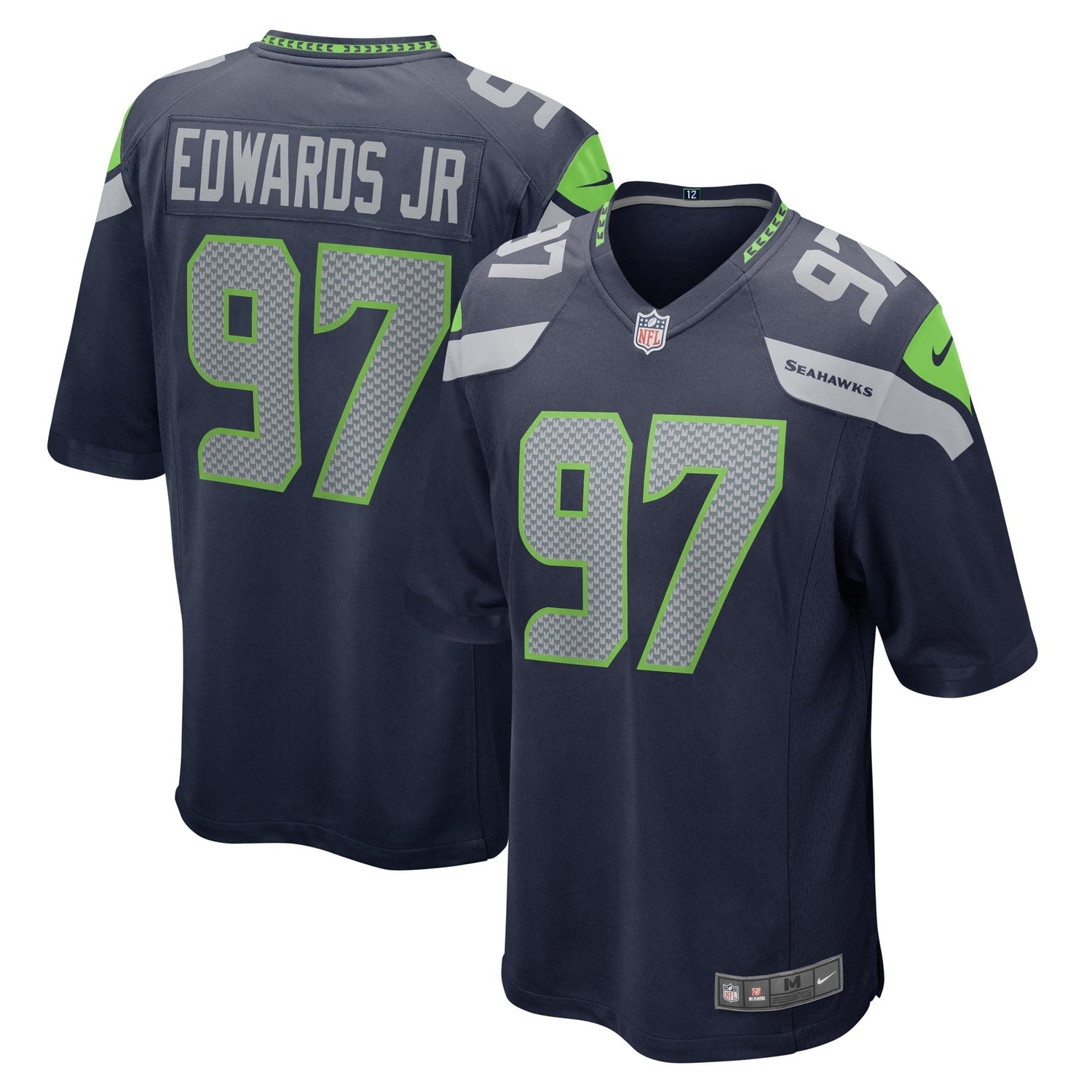 Mario Edwards Jr. Seattle Seahawks Nike Game Jersey - College Navy