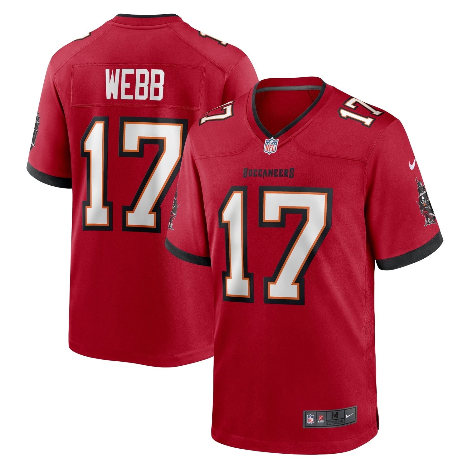 Raleigh Webb Tampa Bay Buccaneers Nike Game Jersey - Red