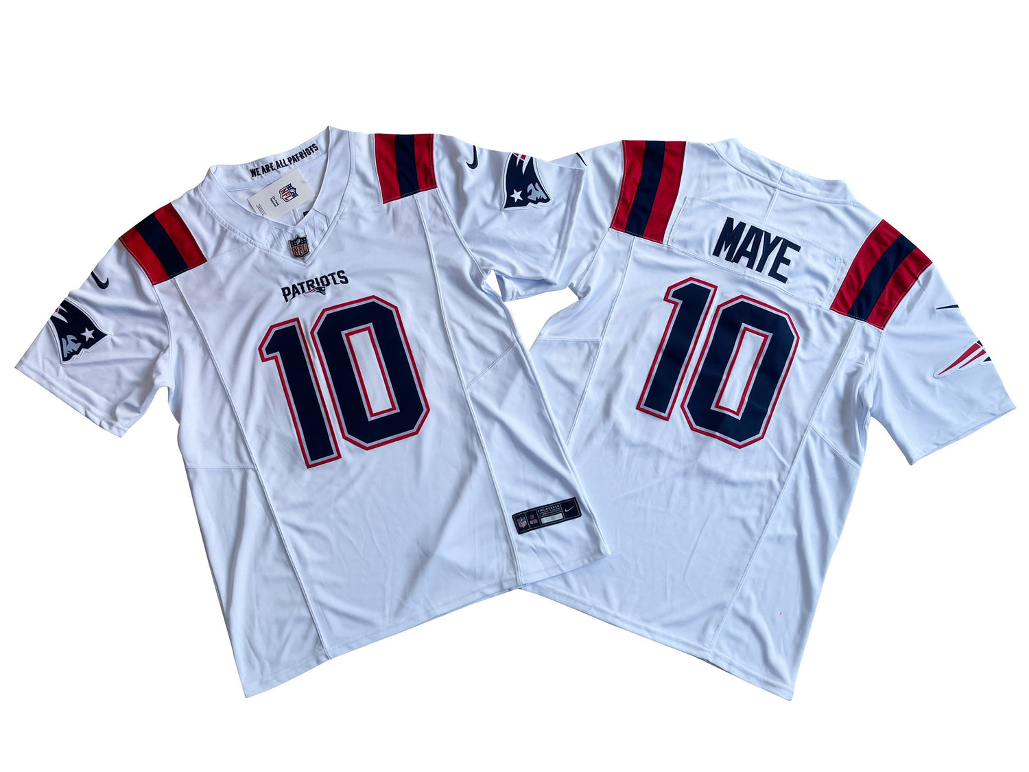 New England Patriots 10# Mac Jones Nike Vapor F.U.S.E. Limited White Jersey