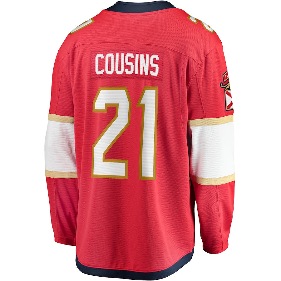 Nick Cousins Florida Panthers Home Breakaway Jersey - Red