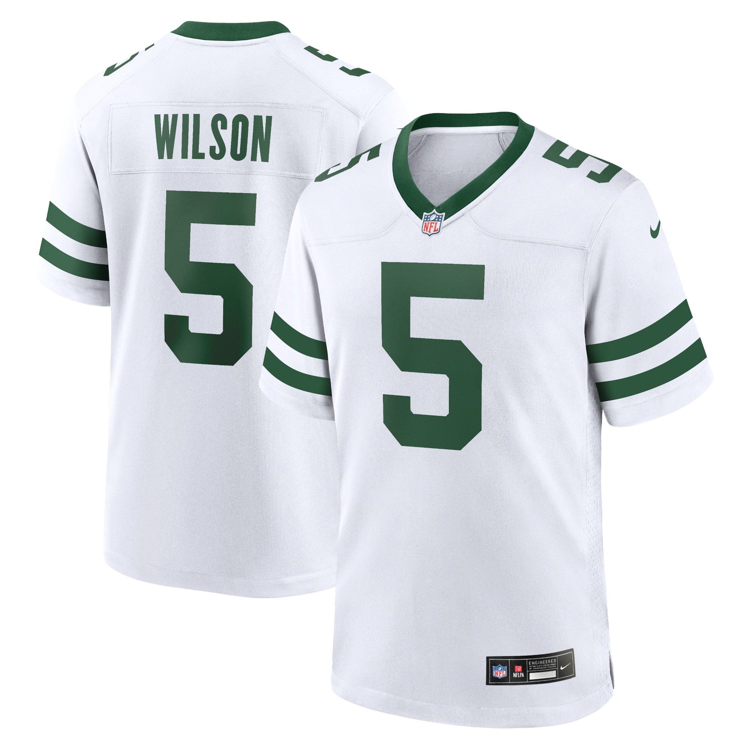 Garrett Wilson New York Jets Nike Game Jersey - Legacy White