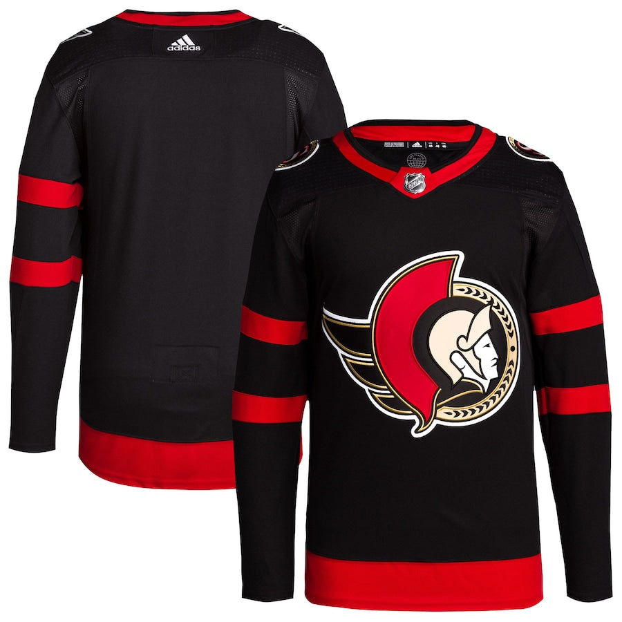 Ottawa Senators Men's Home Primegreen Blank Jersey - Black