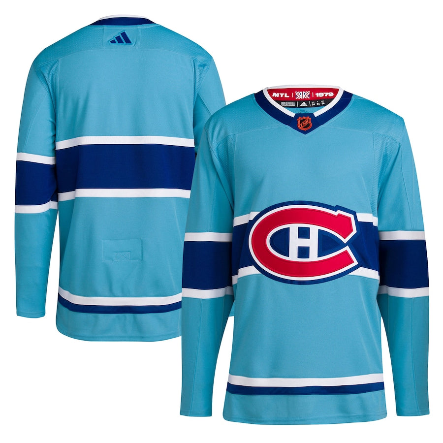 Montreal Canadiens Reverse Retro 2.0 Blank Jersey - Light Blue