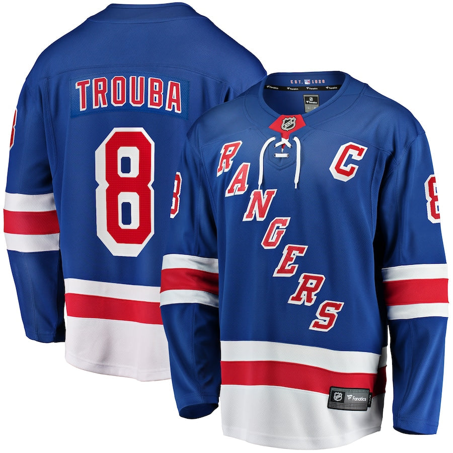 Jacob Trouba New York Rangers Home Breakaway Jersey - Blue