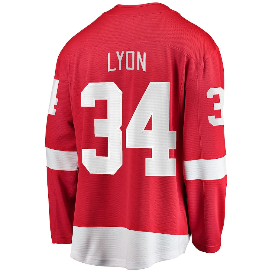 Alex Lyon Detroit Red Wings Home Breakaway Jersey - Red