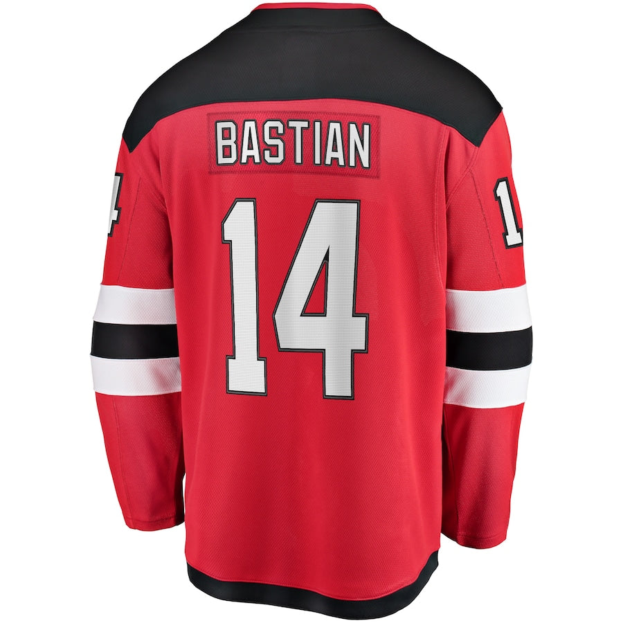 Nathan Bastian New Jersey Devils Home Breakaway Jersey - Red